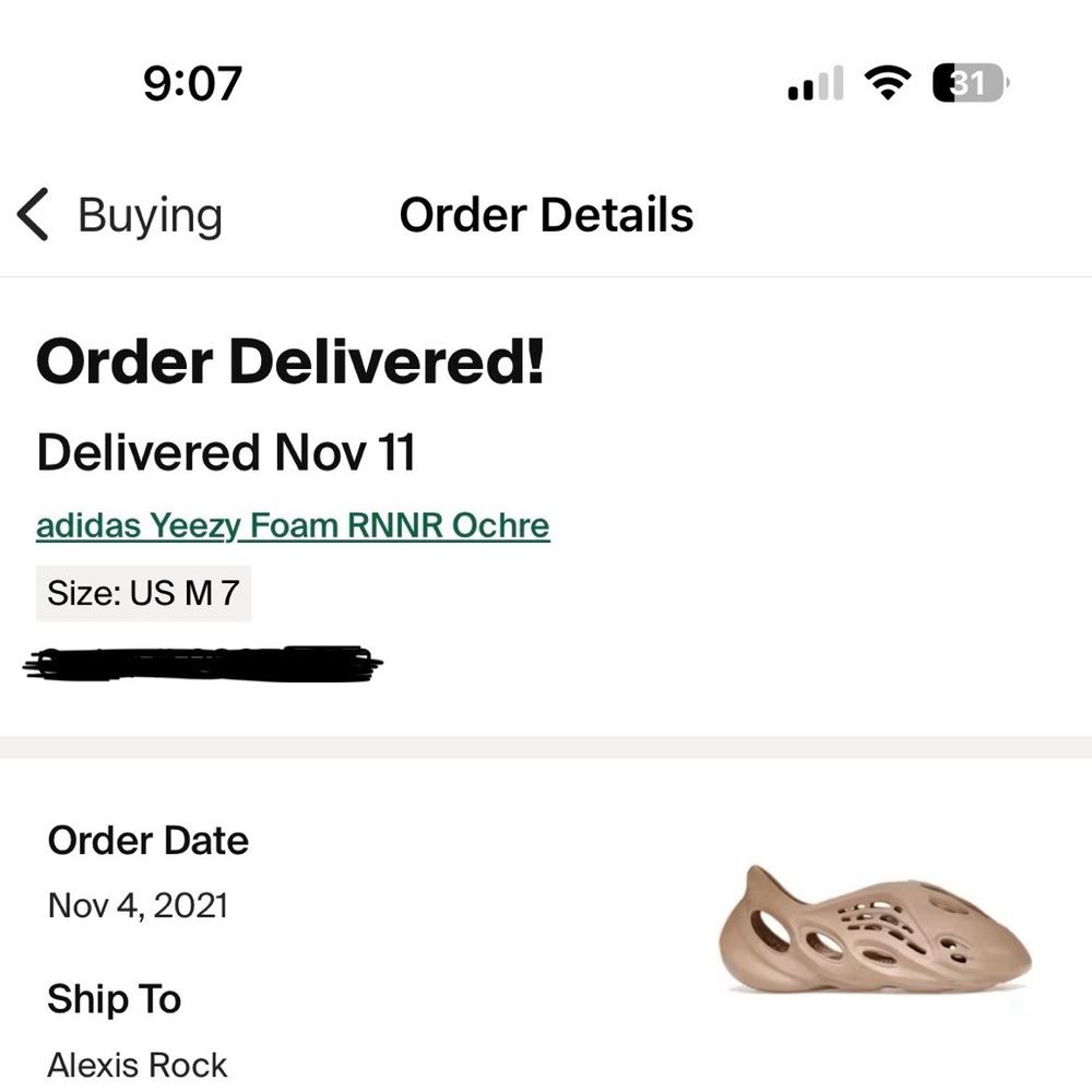 adidas Yeezy Foam Runners - Picture 2 of 2